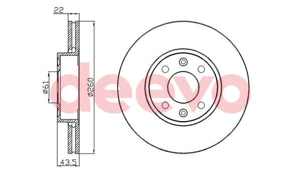 Disque de frein DEEVO BD15380