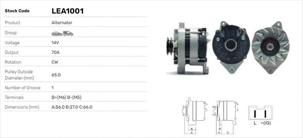 Alternateur LUSA LEA1001