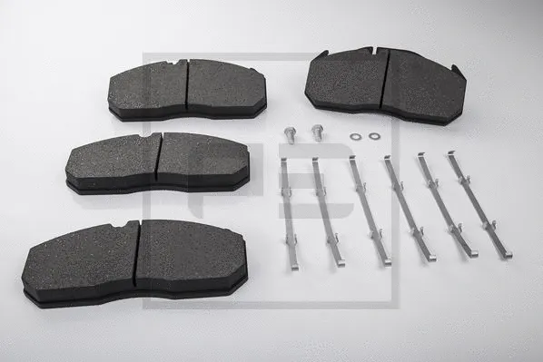 Kit de plaquettes de frein, frein à disque PE Automotive 086.302-50A