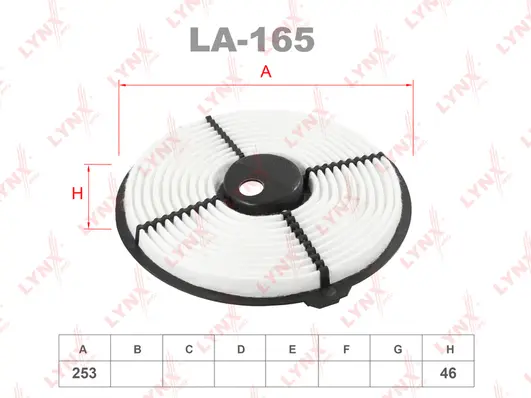 Filtre à air LYNXAUTO LA-165
