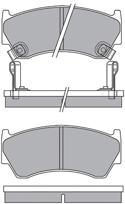 Kit de plaquettes de frein, frein à disque AISIN ASN-2176
