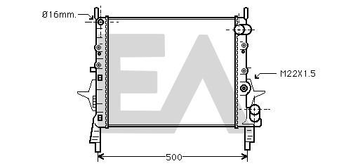 Radiateur, refroidissement du moteur EACLIMA 31R60046