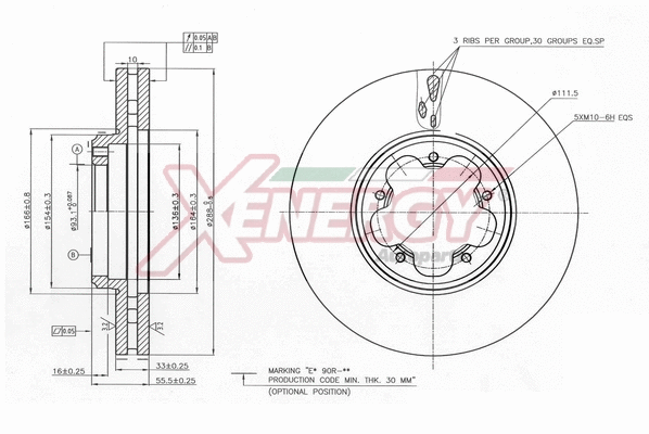 Disque de frein AP XENERGY X602813