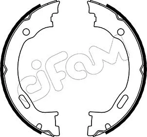 Jeu de mâchoires de frein, frein de stationnement CIFAM 153-242