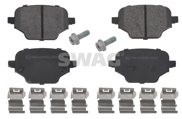 Kit de plaquettes de frein, frein à disque SWAG 33 10 7475