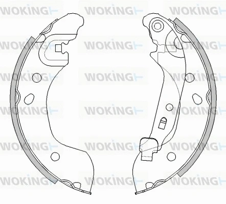 Mâchoire de frein WOKING Z4536.00
