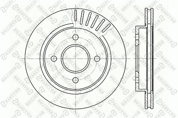 Disque de frein STELLOX 6020-2535V-SX