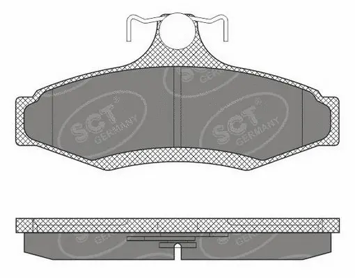 Kit de plaquettes de frein, frein à disque SCT - MANNOL SP 653 PR