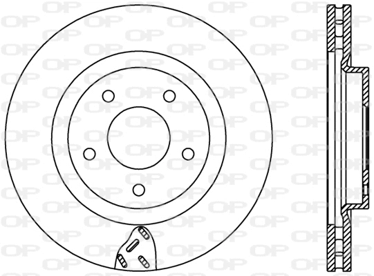 Disque de frein OPEN PARTS BDR2435.20