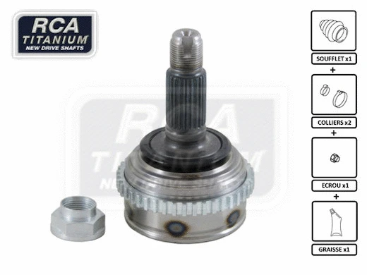 Jeu de joints, arbre de transmission RCA FRANCE RV03A