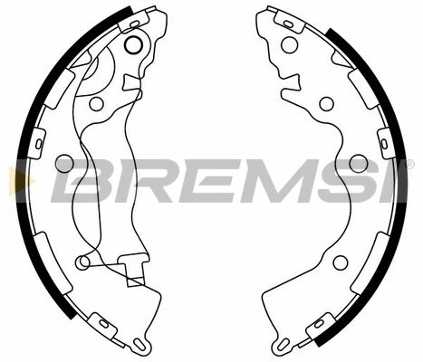 Jeu de mâchoires de frein BREMSI GF0749