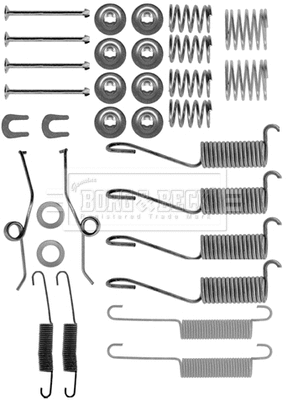 Kit d'accessoires, mâchoire de frein BORG & BECK BBK6110