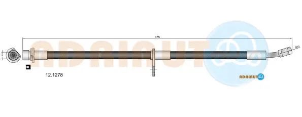 Flexible de frein ADRIAUTO 12.1278