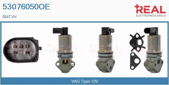 Vanne EGR REAL 53076050OE