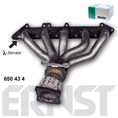 Collecteur, système d'échappement ERNST 650434