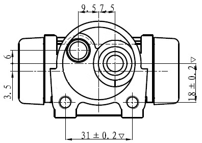 Cylindre de roue National NWC5012