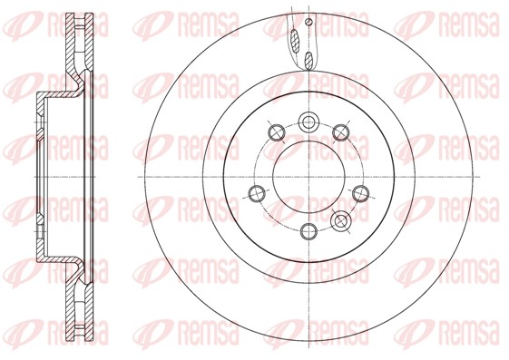 Disque de frein REMSA 61613.10