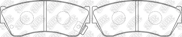 Kit de plaquettes de frein, frein à disque NiBK PN9169