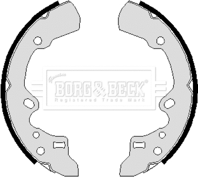 Jeu de mâchoires de frein BORG & BECK BBS6063