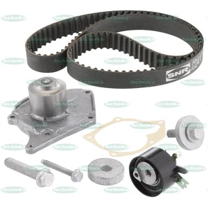 Pompe à eau + kit de courroie crantée Technika KDP104