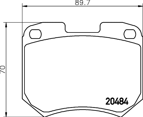 Kit de plaquettes de frein, frein à disque MINTEX MDB1130