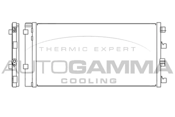 Condenseur, climatisation AUTOGAMMA 105538