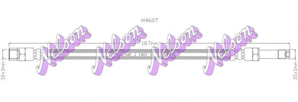 Flexible de frein KAWE H4607