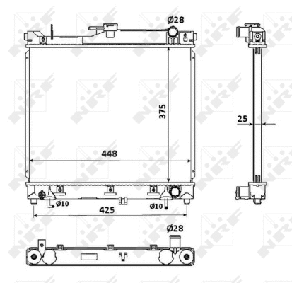 Radiateur, refroidissement du moteur NRF 53569