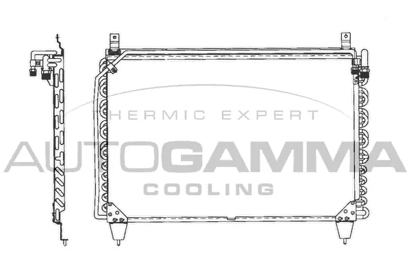 Condenseur, climatisation AUTOGAMMA 101701