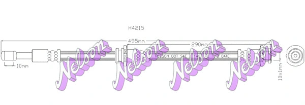 Flexible de frein KAWE H4215