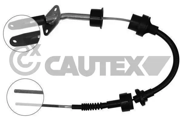Tirette à câble, commande d'embrayage CAUTEX 019020