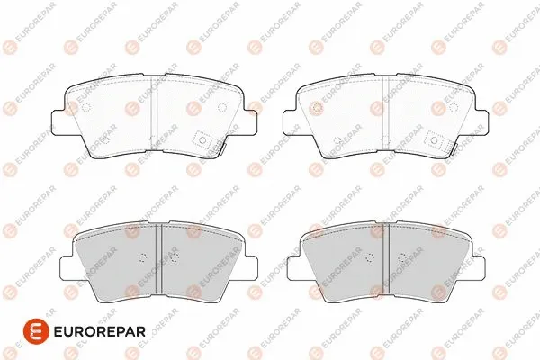 Kit de plaquettes de frein, frein à disque EUROREPAR 1682314380
