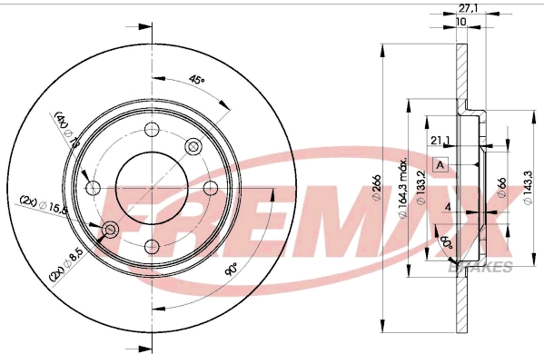 Disque de frein FREMAX BD-4688