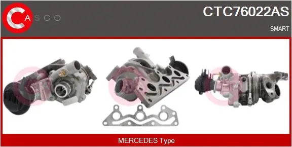 Turbocompresseur, suralimentation CASCO CTC76022AS