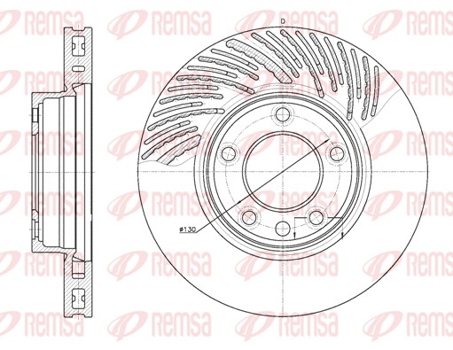 Disque de frein REMSA 6773.10