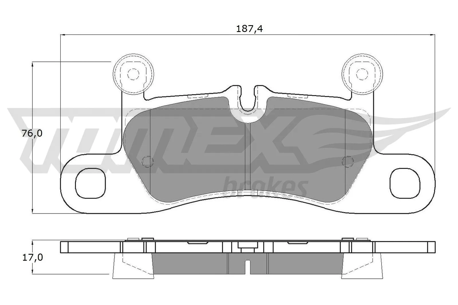 Kit de plaquettes de frein, frein à disque TOMEX Brakes TX 19-26