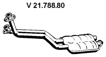 Silencieux avant EBERSPÄCHER 21.788.80