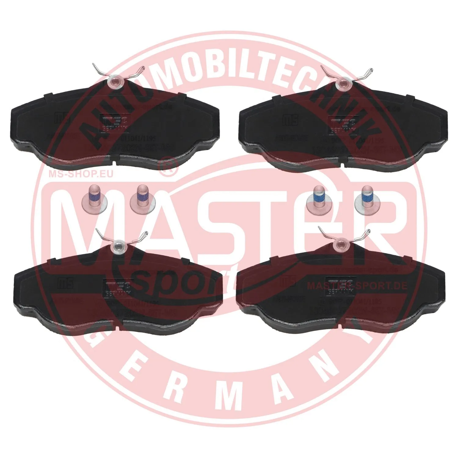 Kit de plaquettes de frein, frein à disque MASTER-SPORT GERMANY 13046027202N-SET-MS