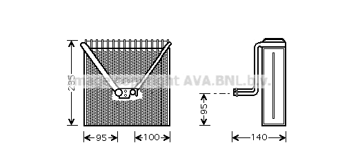 Évaporateur climatisation PRASCO SAV011