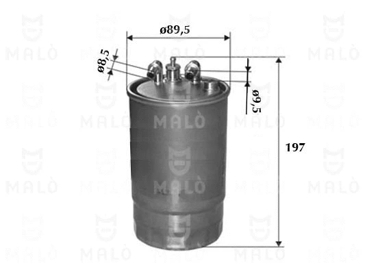Filtre à carburant AKRON-MALÒ 1520016
