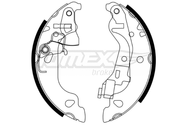 Jeu de mâchoires de frein TOMEX Brakes TX 21-58