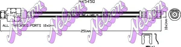 Flexible de frein KAWE H4545Q