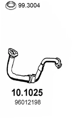 Tuyau d'échappement ASSO 10.1025