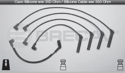 Kit de câbles d'allumage BRECAV 23.502