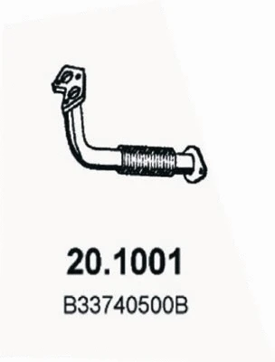 Tuyau d'échappement ASSO 20.1001