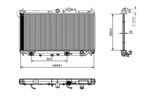 Radiateur, refroidissement du moteur ORDONEZ 2066083