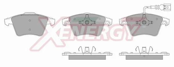 Kit de plaquettes de frein, frein à disque AP XENERGY X40901