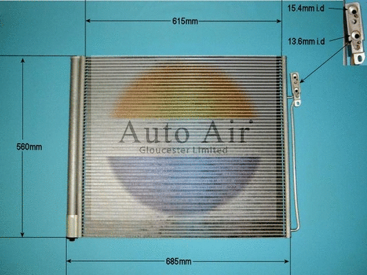 Condenseur, climatisation AUTO AIR GLOUCESTER 16-1369