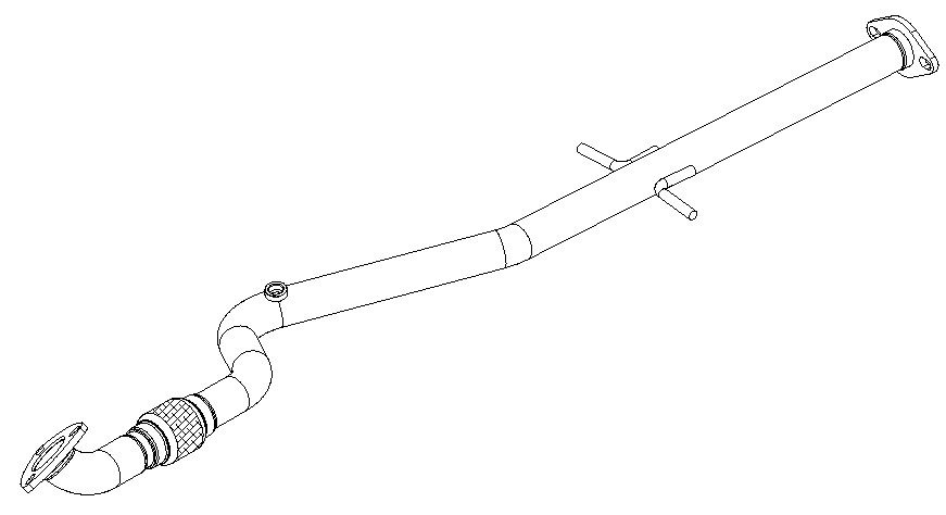Tuyau d'échappement Vellerand 16210