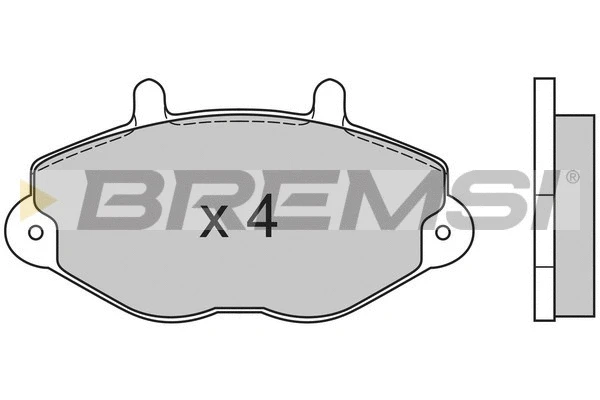 Kit de plaquettes de frein, frein à disque BREMSI BP2549
